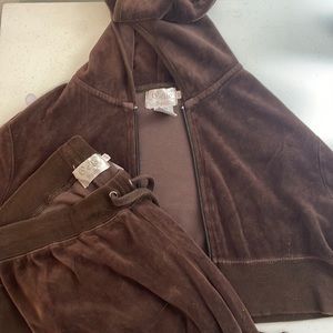Brown vintage track suit
